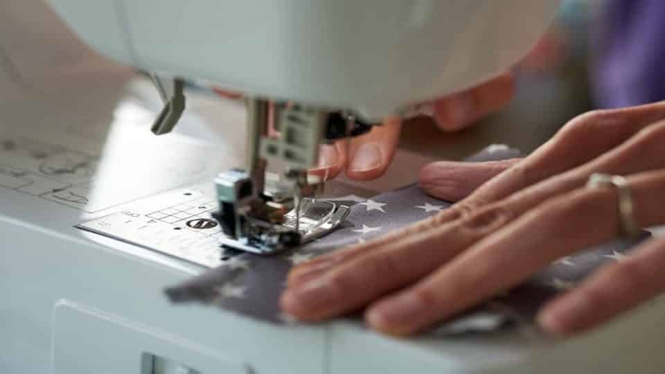Using a sewing machine
